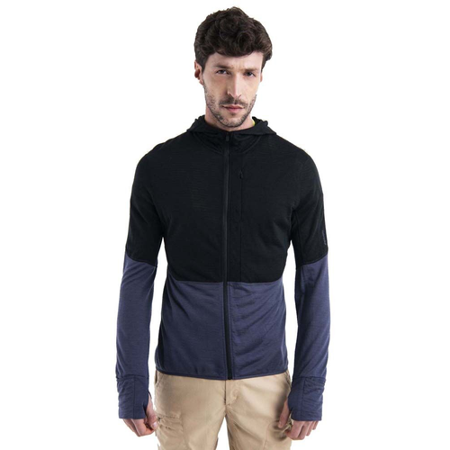 Icebreaker Merino Blend 200 RealFleece Descender Zip Mens Hoodie