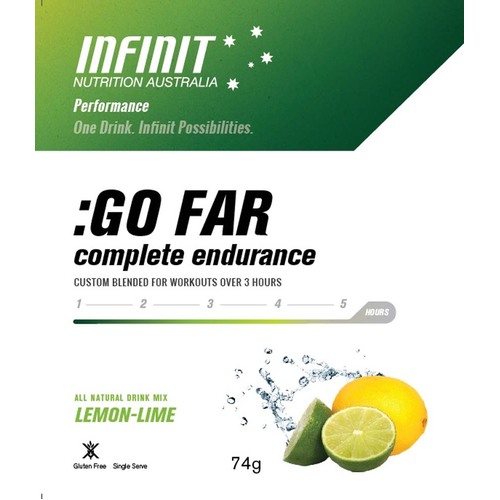 Infinit Go Far Electrolyte Drink - Lemon Lime Flavour - Sachet