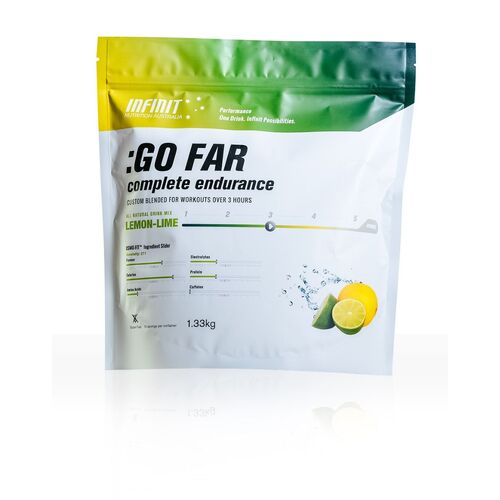 Infinit Go Far Electrolyte Drink - Lemon Lime Flavour - 1.3 kg