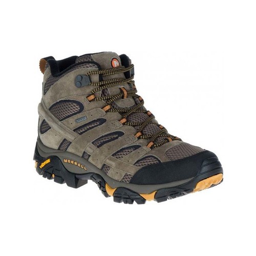 Merrell Moab 2 Leather Mid Goretex Mens Hiking Boots - Walnut