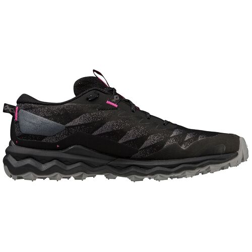 Mizuno Wave Daichi 7 GTX Womens Trail Running Shoes - Black/Fuchsia Fedora/Quiet Shade