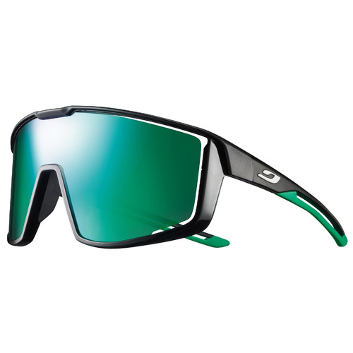 Julbo Fury Reactiv Spectron 3 Colour Flash Performance Sunglasses - Shiny Black/Green