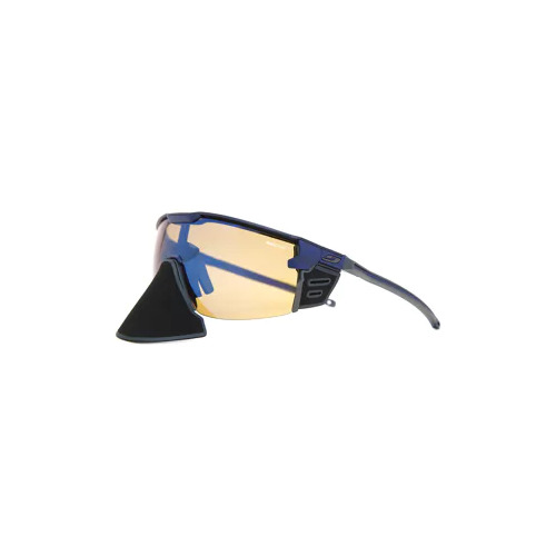 Julbo Ultimate Cover Sunglasses - Matt Dark Blue/Blue Reactiv