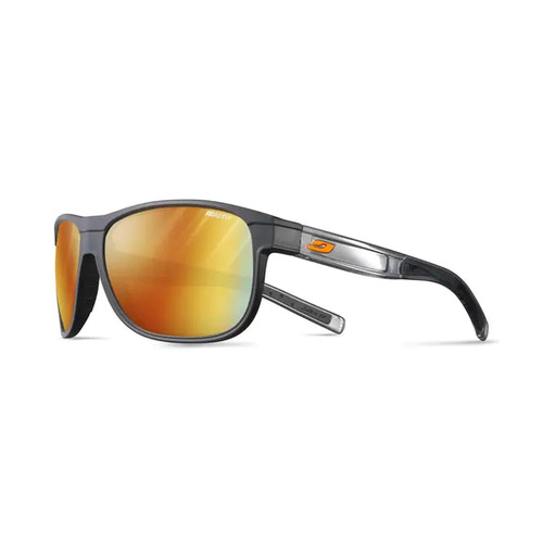 Julbo Renegade Reactiv Light Amplifier 1-3 Sport Sunglasses - Matte Black/Bright Translucent Grey