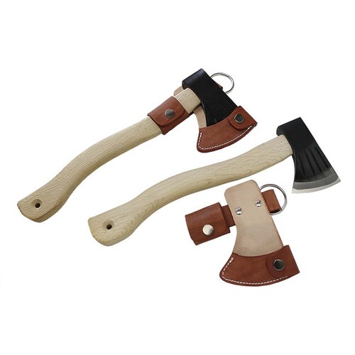 Kanetsune Danro White SC Steel Zenko Hand Axe - Oakwood handle 