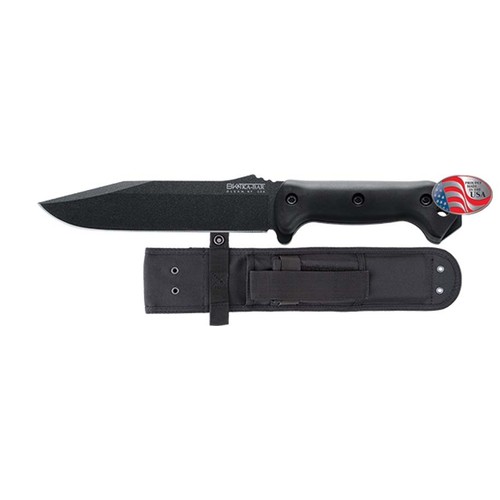 Ka-Bar Becker Combat Utility Straight Edge Knife With Black Polyester Sheath