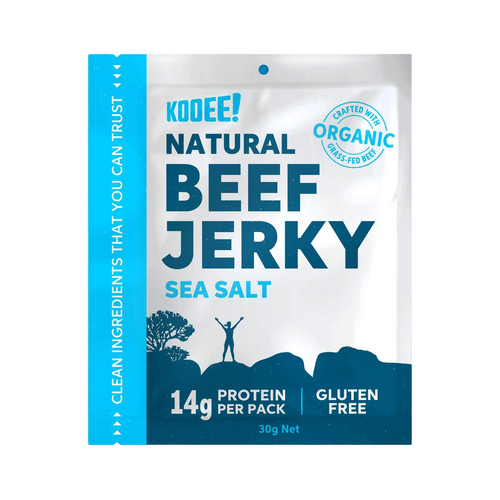 KOOEE! Snacks Grass-Fed Beef Jerky - Classic Sea Salt - 30G