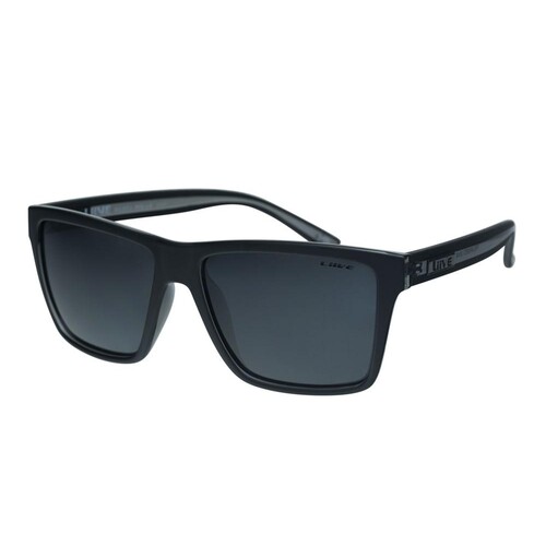 Liive Vision Bazza Polarised Sunglasses - Matt Blk/Xtal Blk