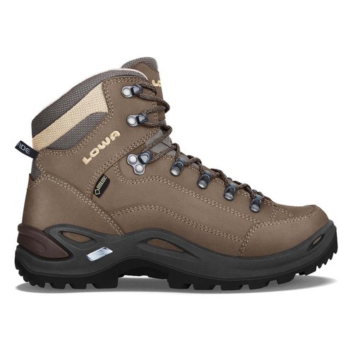 Lowa Renegade GTX Mid Womens Wide Hiking Boots - Stone