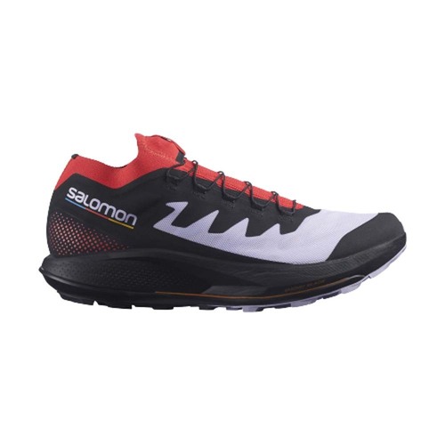 Salomon Pulsar Trail Pro Mens Trail Running Shoes - Purple Heather/Poppy Red/Black