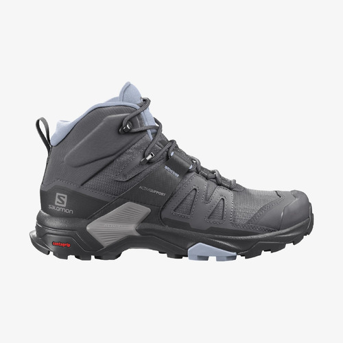 Salomon X Ultra 4 Mid GTX Womens Hiking Shoes - Magnet/Black/Zen Blue - US 6.5