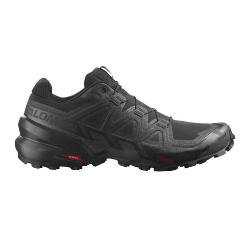 Salomon Speedcross 6 Wide Mens Trail Running Shoes - Black/Phantom - US10.5