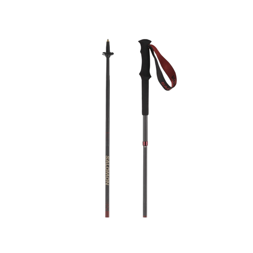 Salomon Quest Carbon Foldable Hiking Poles - Madder 