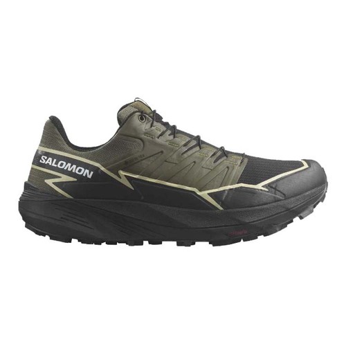 Salomon Thundercross GTX Mens Trail Running Shoes - Olive Night/Black/Alfalfa - US11.5