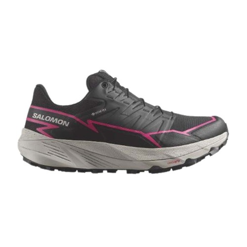 Salomon Thundercross GTX Womens Trail Running Shoes - Black/Black/Pink Glo