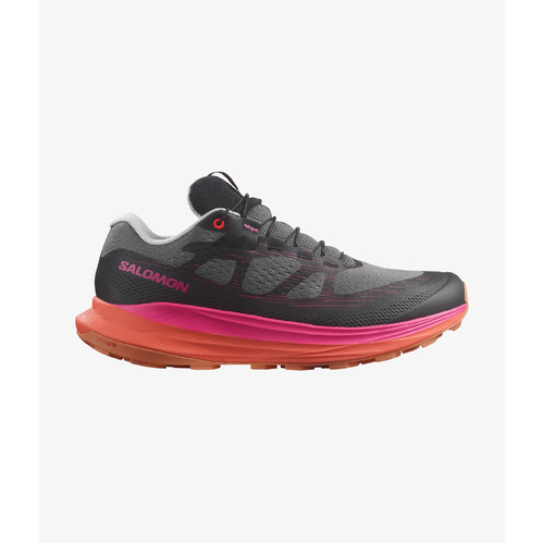 Salomon Ultra Glide 2 Womens Trail Running Shoes - Plum Kitten/Black/Pink Glo - US6.5