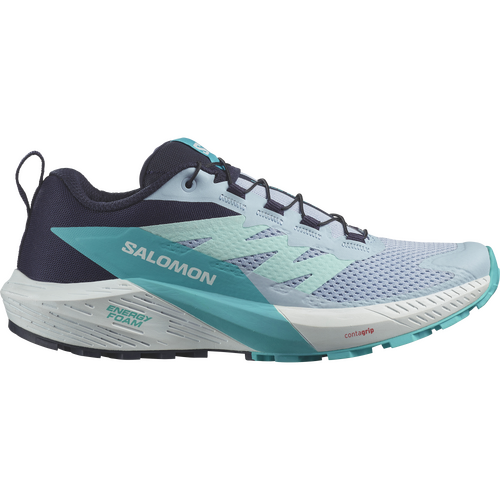 Salomon Sense Ride 5 Womens Trail Running Shoes - Cashmere Blue/Carbon/Peacock Blue