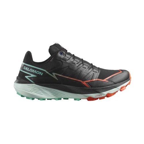 Salomon Thundercross Womens Trail Running Shoes - Black/Cherry Tomato/Electric Green