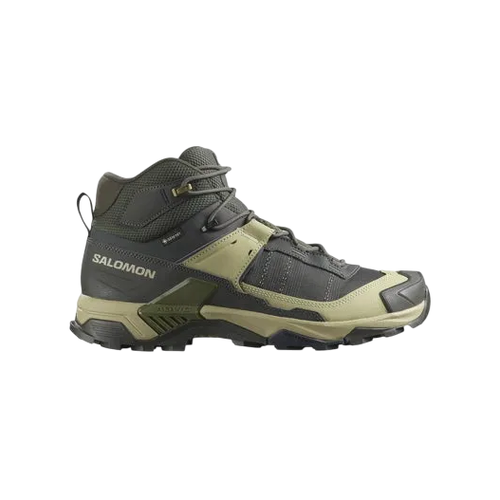Salomon X Ultra 5 Mid GTX Mens Hiking Boots - Peat/Gray Green