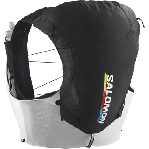 Salomon Adv Skin 12 Race Flag Unisex Hydration Vest - Black/White - S