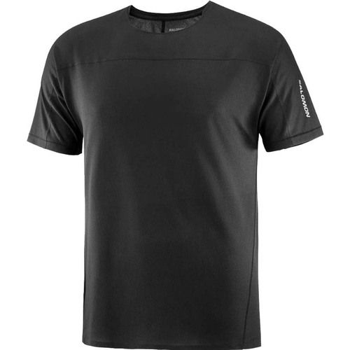Salomon Sense Aero Mens Short Sleeve Running T-Shirt - Deep Black - L