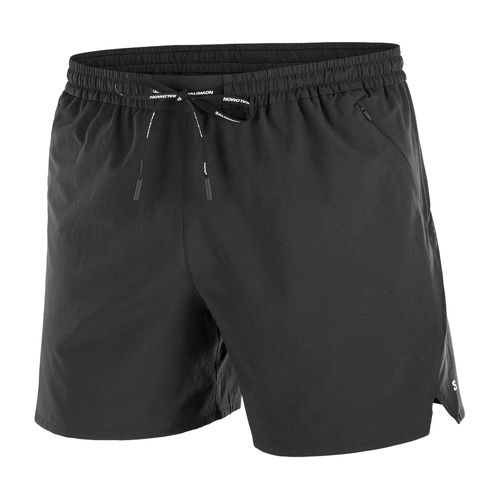 Salomon Shkout Core 5" Mens Running Shorts - Deep Black - L