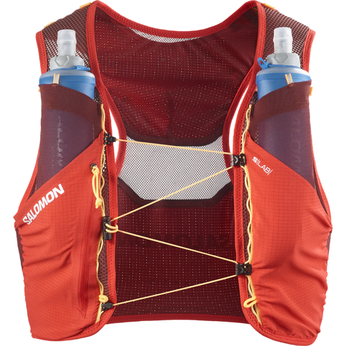 Salomon S/Lab Pulsar 3 Unisex Hydration Vest w/Flasks - Fiery Red/Andorra/Orange Pop
