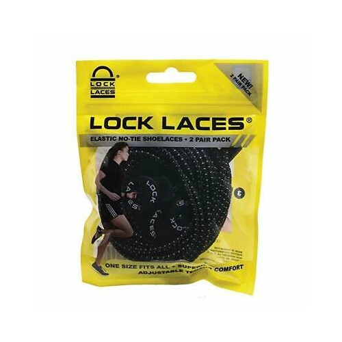 Lock Laces Original - Black - 2 Pack