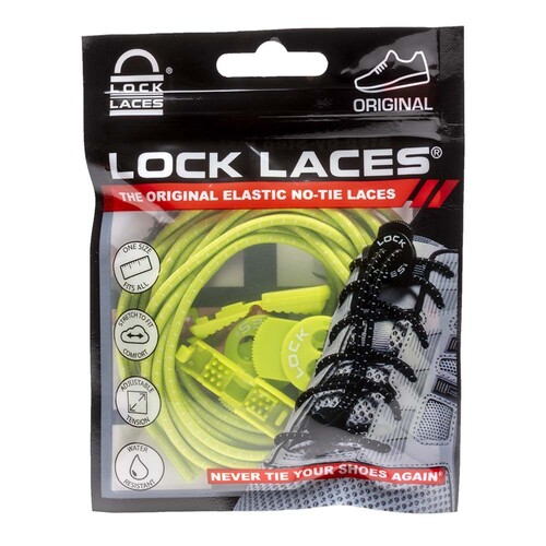Lock Laces Original No Tie Shoe Laces - Sour Green