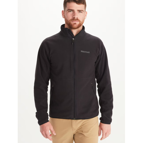 Marmot Rocklin Full Zip Mens Fleece Jacket - Black - L