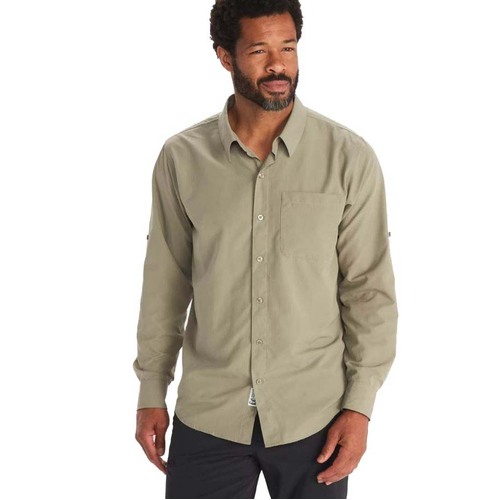 Marmot Aerobora LS Mens Hiking Shirt - Vetiver - L