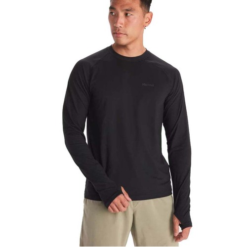 Marmot Windridge LS Mens Hiking T-Shirt - Black - L