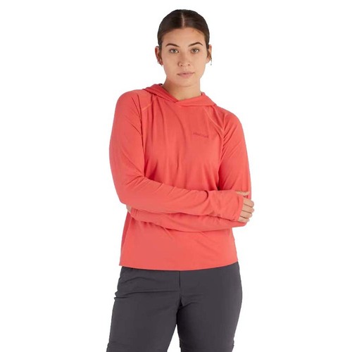 Marmot Windridge Womens Lightweight UPF 50 Hoody - Grapefruit - L