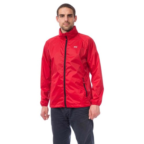 Mac In A Sac Origin Unisex Waterproof Packable Rain Jacket - Lava Red