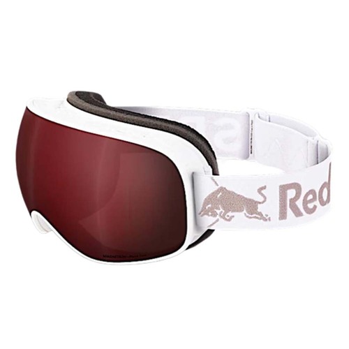Red Bull Magnetron Snow Goggles - White/Mauve Red/Silver Flash
