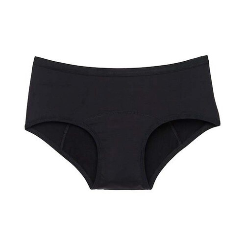 JuJu Absorbent Womens Period Underwear - Midi - Black