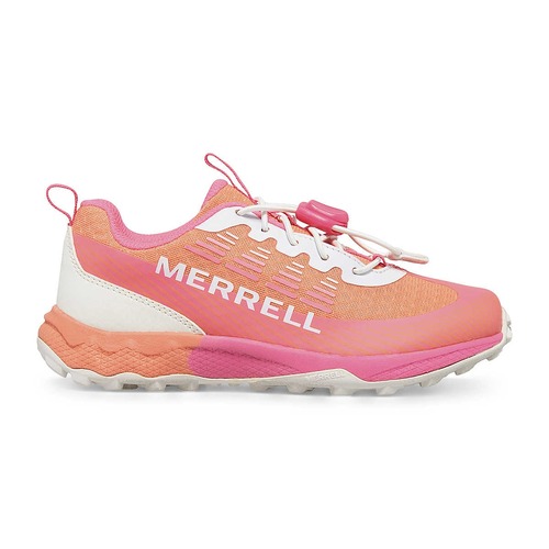Merrell Agility Peak Kids Trail Running Shoes - Pink/Orange - US1