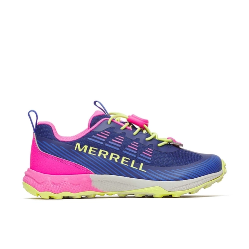 Merrell Agility Peak Kids Trail Running Shoes - Cobalt/Pink