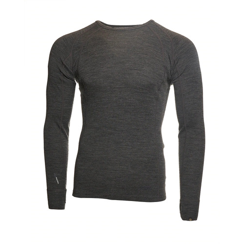XTM Merino Wool Mens Thermal Top - Mid Grey Marle - 2XL
