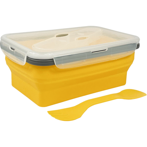 Traverse Collapsible Silicone Lunch Box 1L - Yellow