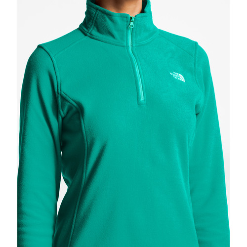 The North Face Womens Tka 100 Glacier 1/4 Zip Fleece Kokomo Green