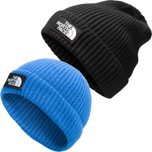 the north face logo beanie