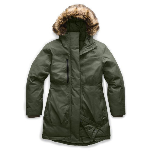 north face arctic parka green