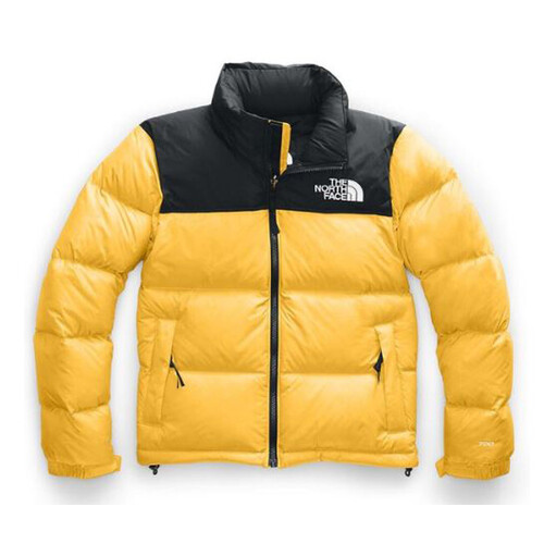 north face jacket black and yellow