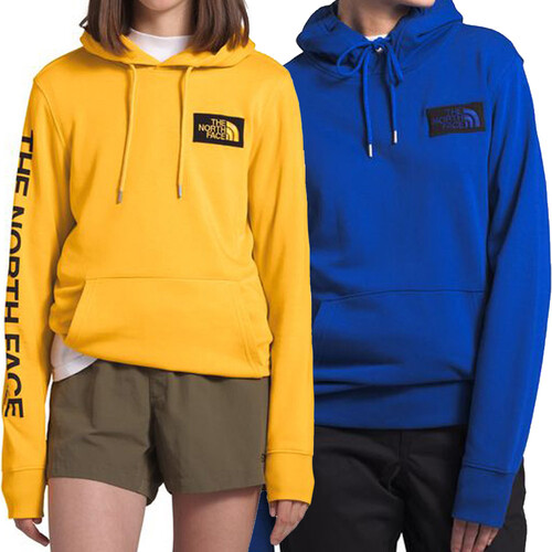 blue north face hoodie womens