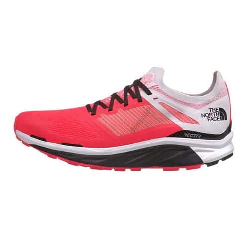 The North Face Flight VECTIV Womens Trail Running Shoes - Brilliant Coral/TNF White