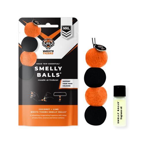 Smelly Balls Reusable Car Freshener - Wests Tigers Set