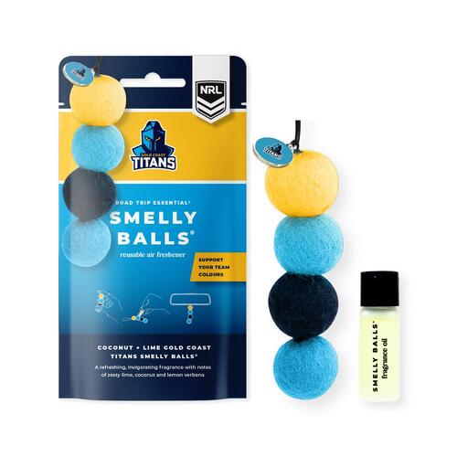 Smelly Balls Reusable Car Freshener - Gold Coast Titans Set