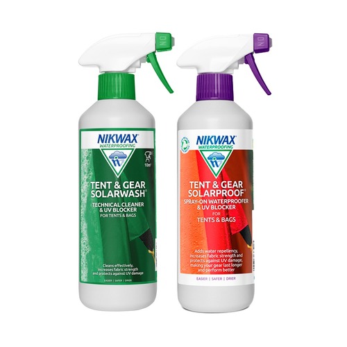 Nikwax Tent & Gear Solar Wash/Solar Proof Kit - 500ml