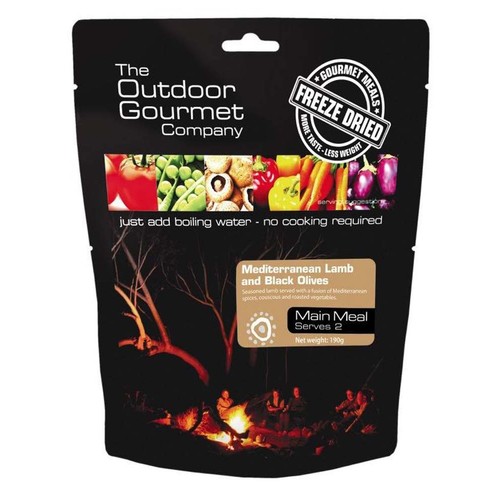Outdoor Gourmet Mediterranean Lamb With Black Olives - Double